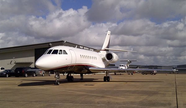 Airplanes at West Houston Airport in Houston, Texas