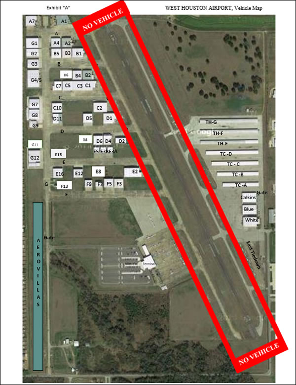 Aerial View of Hangars